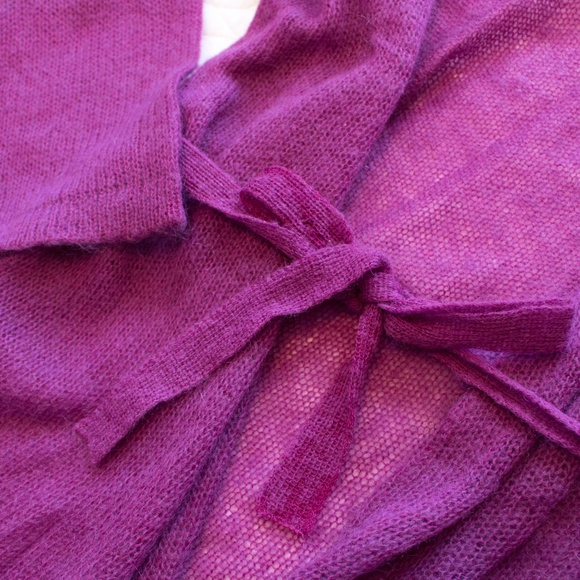 Victoria's Secret | Magenta Hooded Wrap Sweater - Picture 3 of 4